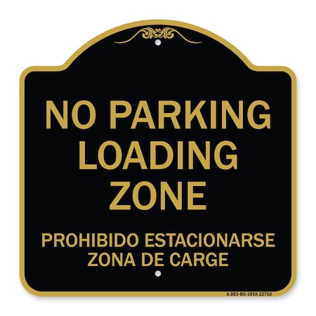 Signmission Warning Unauthorized Vehicles Will Be Towed By Towing Co., 12inx18in Heavy P, A-DES-BG-1818-22710 A-DES-BG-1818-22710
